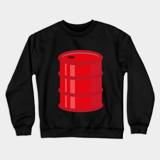 BRB Barrel Logo (Simple) Crewneck Sweatshirt by Big Red Barrel